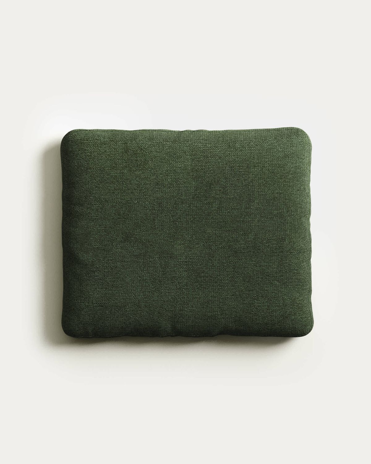 Cojín Blok retardante de fuego de chenilla verde 50 x 60 cm