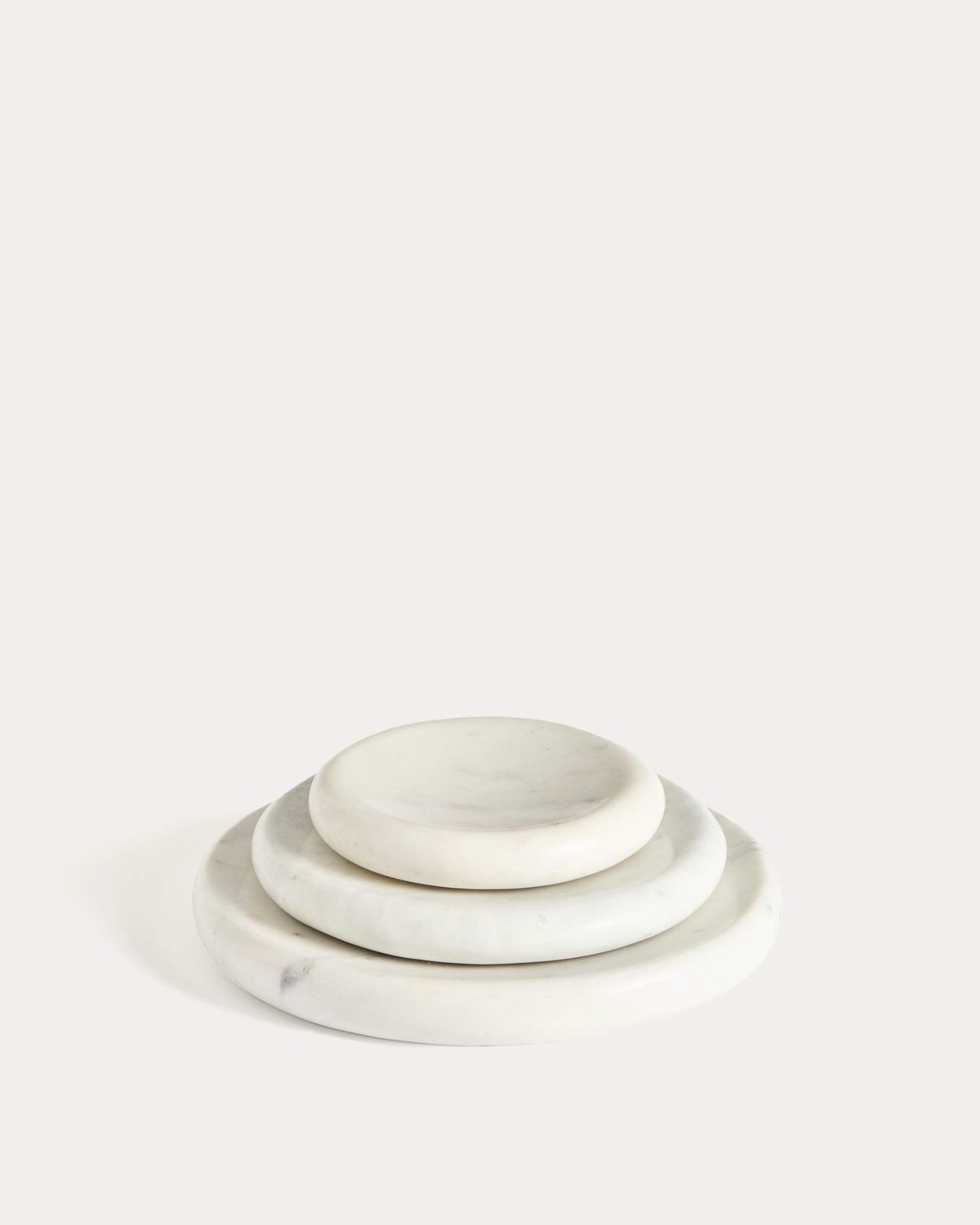 Bandeja Obena de mármol blanco Ø 25 cm