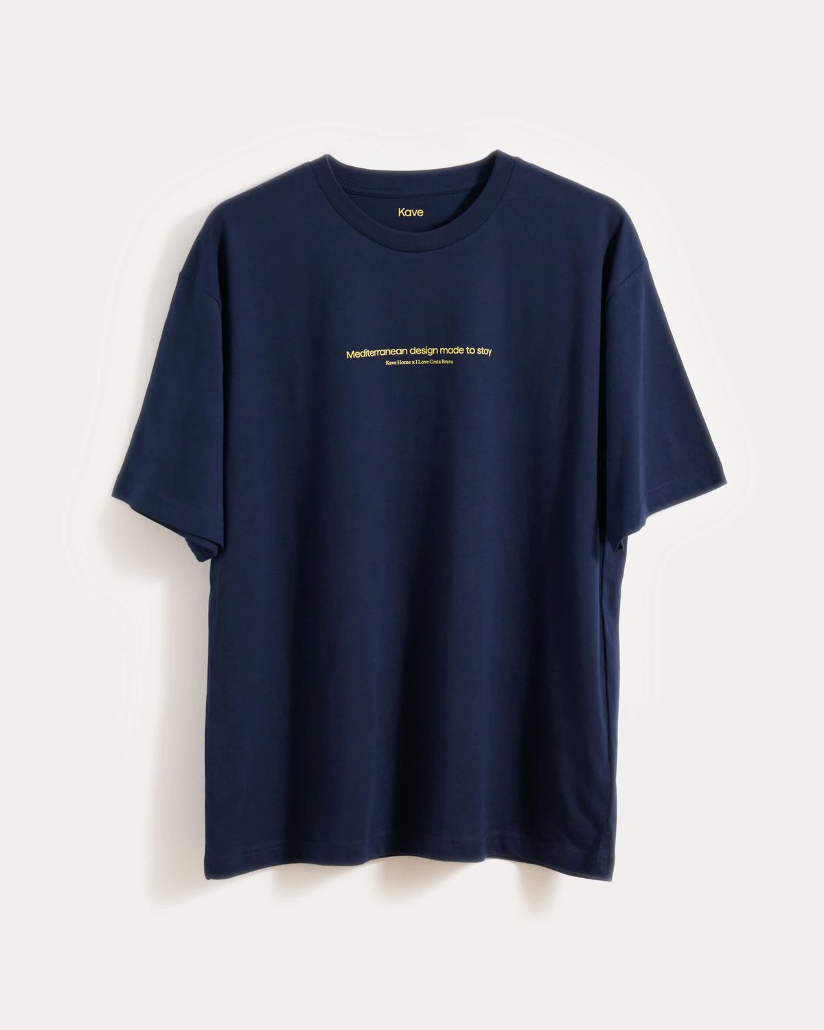 Camiseta unisex I Love Costa Brava x Kave Home de algodón orgánico color azul talla M