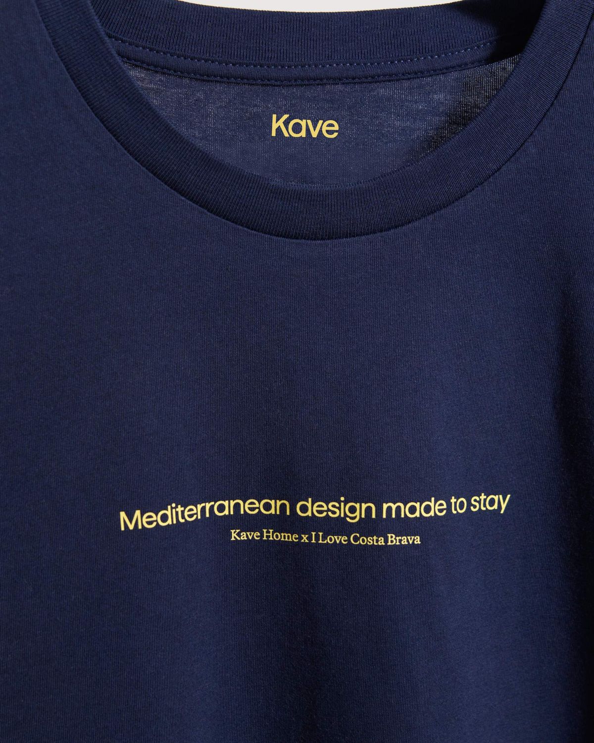 Camiseta unisex I Love Costa Brava x Kave Home de algodón orgánico color azul talla M