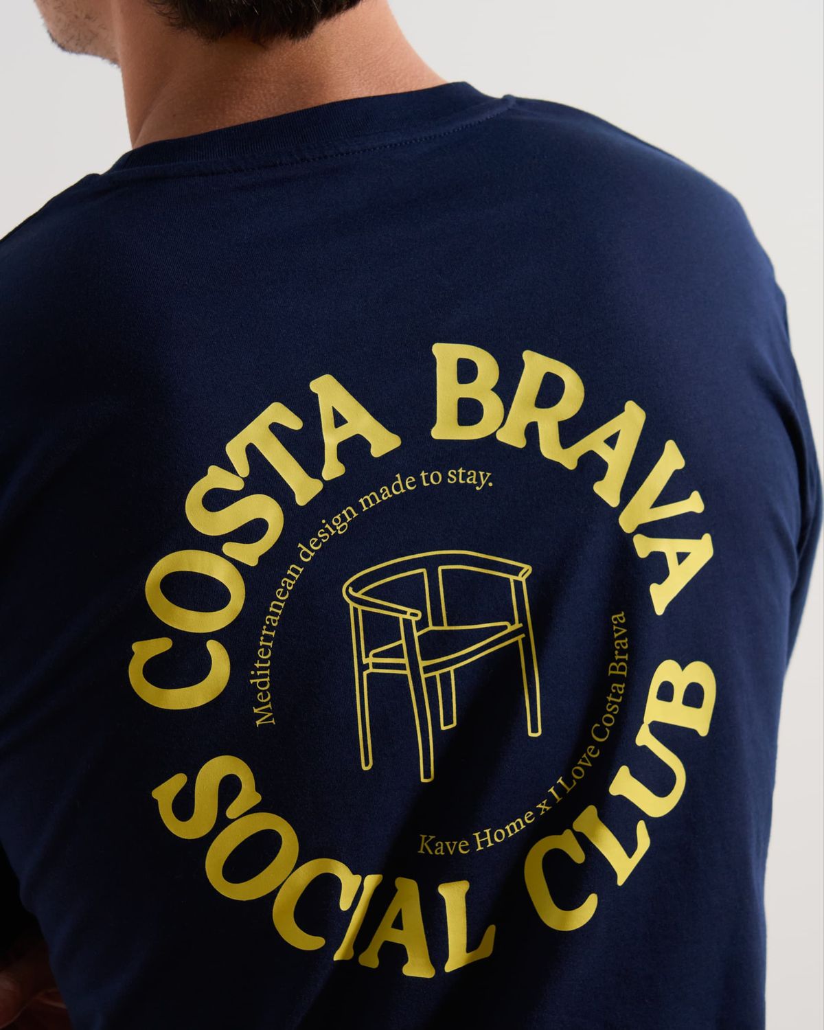 Camiseta unisex I Love Costa Brava x Kave Home de algodón orgánico color azul talla M