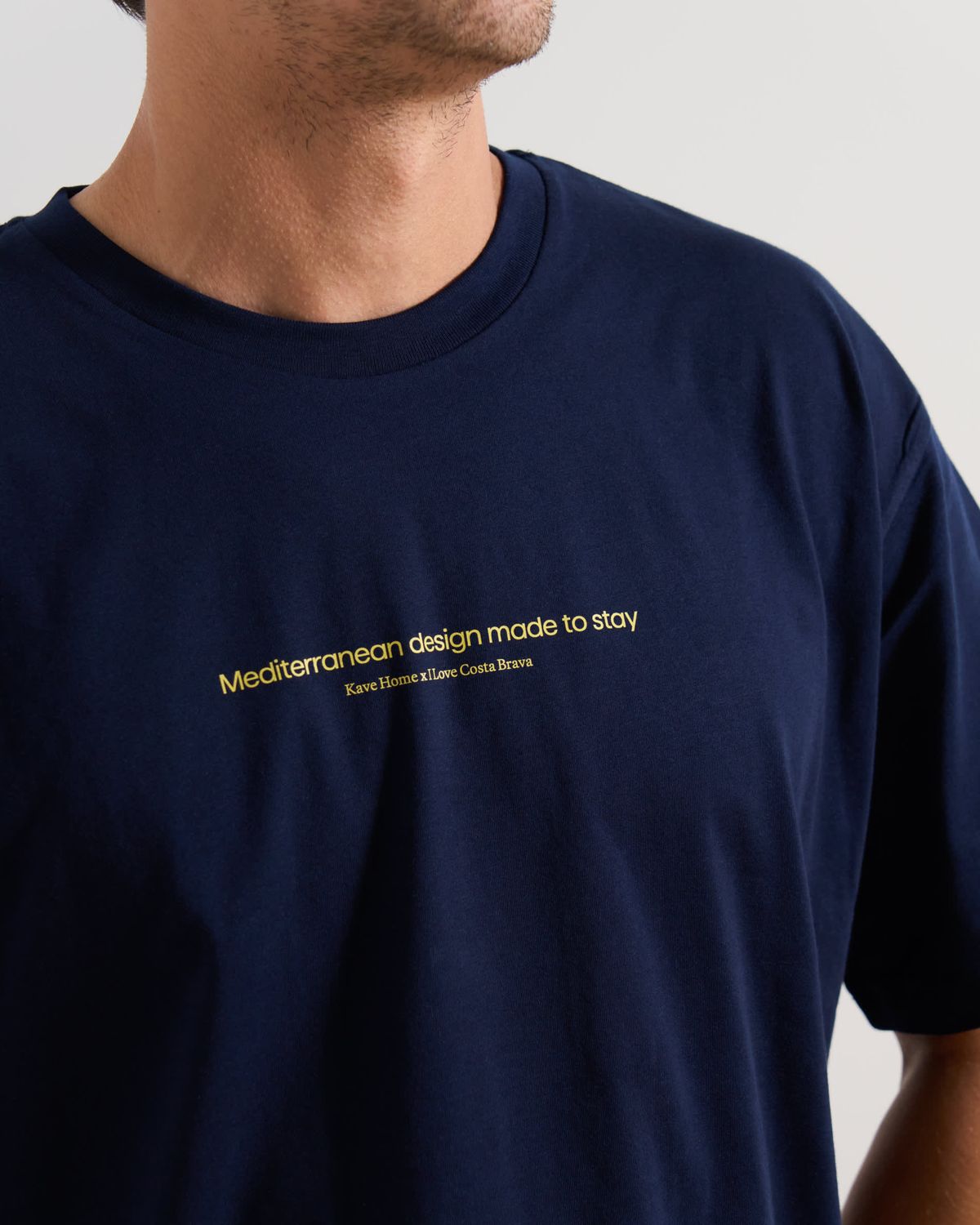 Camiseta unisex I Love Costa Brava x Kave Home de algodón orgánico color azul talla M