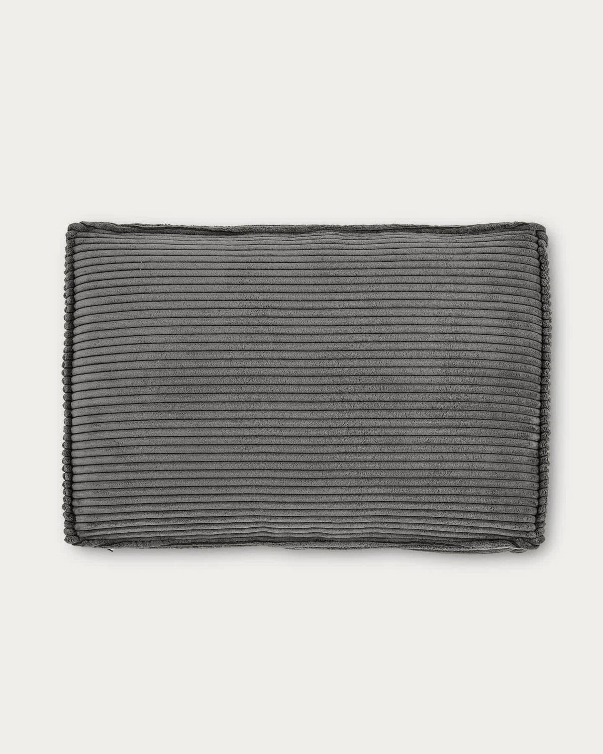 Cojín Blok retardante de fuego de pana gruesa gris 40 x 60 cm