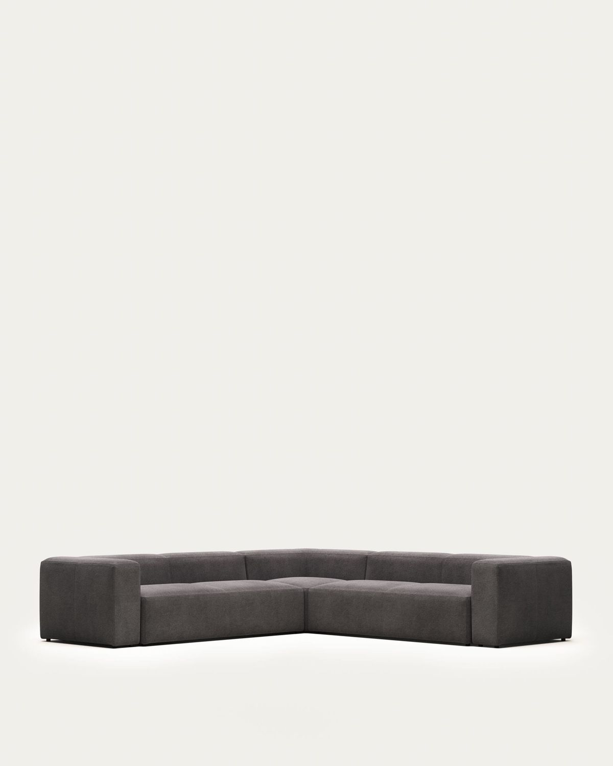 Sofá rinconero Blok 6 plazas gris 320 x 320 cm FR