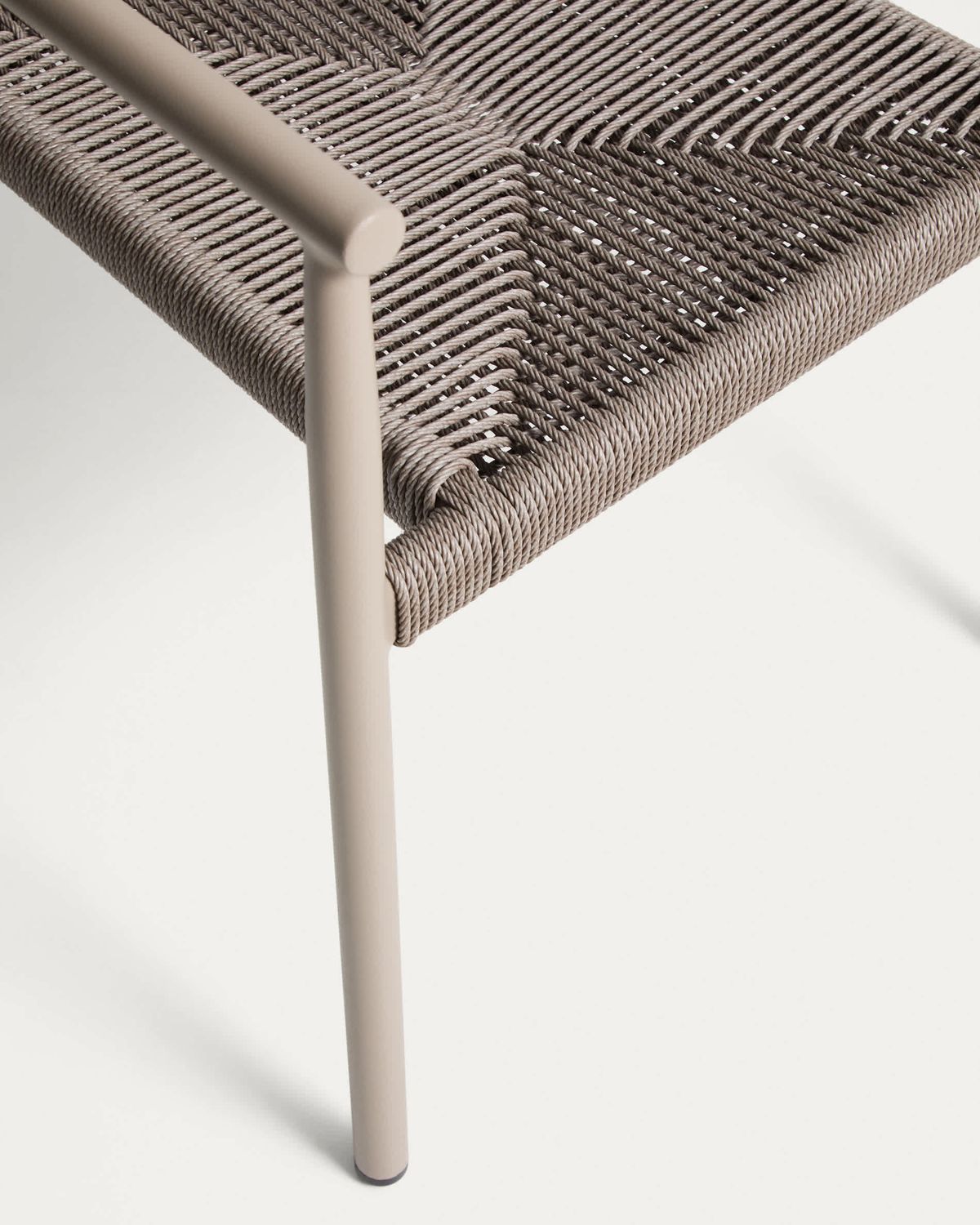 Silla apilable de exterior Livadia de aluminio topo