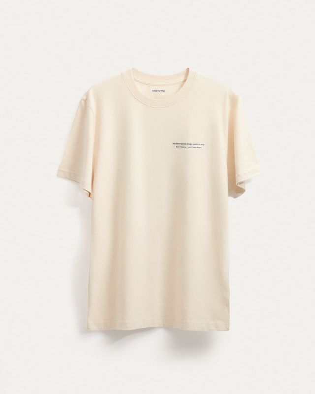 Camiseta unisex I Love Costa Brava x Kave Home 100% de algodón color crudo talla L