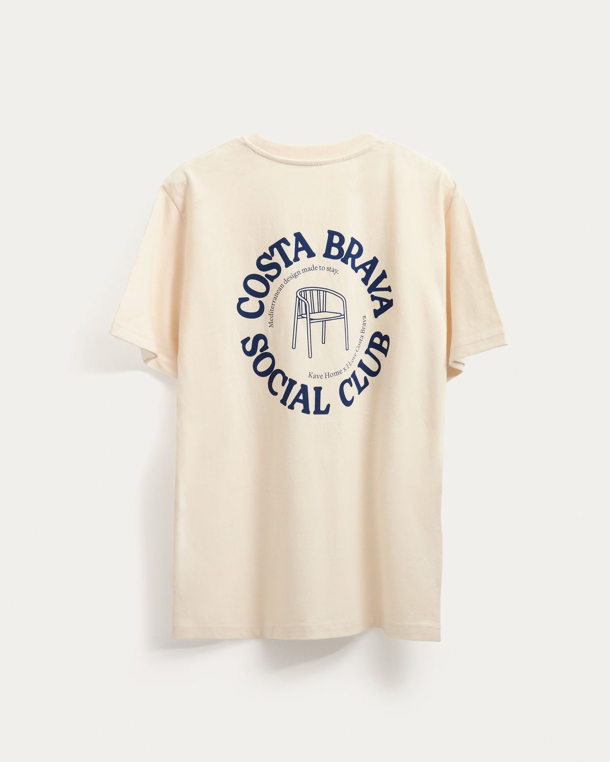 Camiseta unisex I Love Costa Brava x Kave Home 100% de algodón color crudo talla L