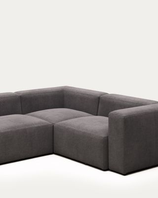 Sofá rinconero Blok 3 plazas gris 290 x 230 cm / 230 cm 290 cm FR