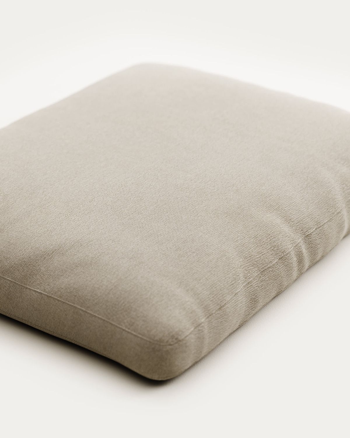 Cojín Blok retardante de fuego de chenilla beige 50 x 60 cm