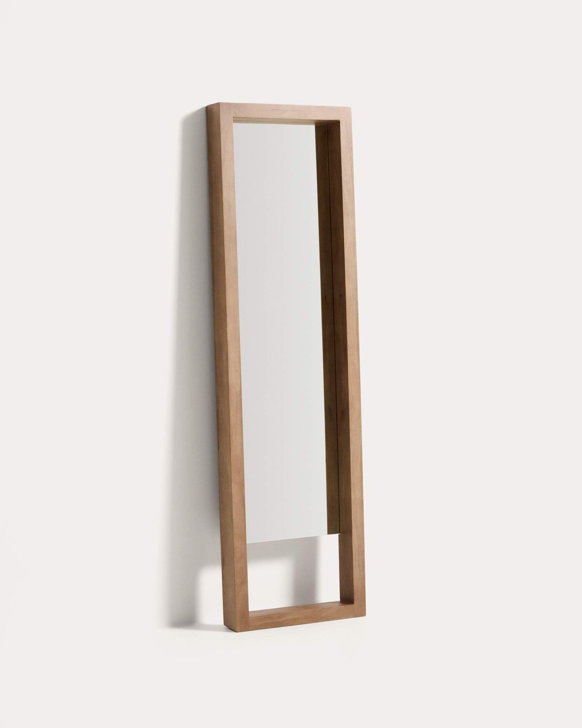 Espejo de pie Vatro de madera maciza de mango tono natural 52 x 181 cm FSC 100%