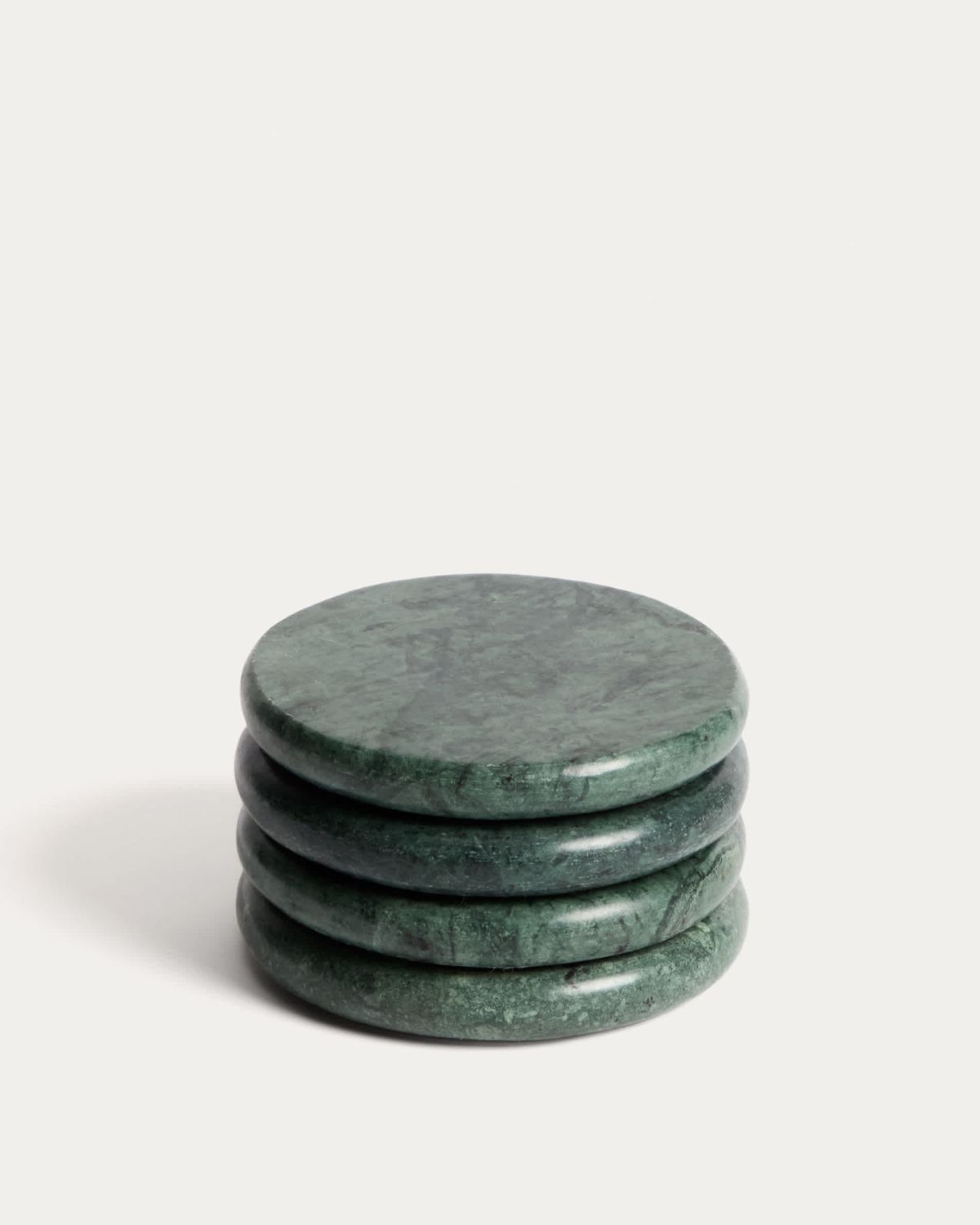 Set Odar de 4 posavasos de mármol verde