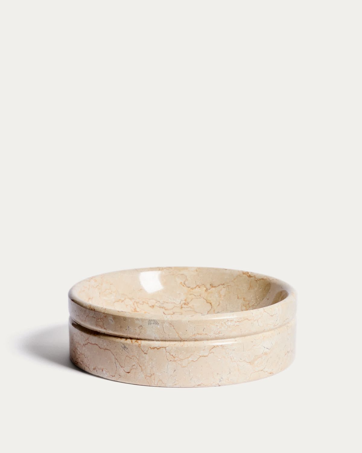 Lavabo encimera Dalven de mármol beige Ø 40 cm