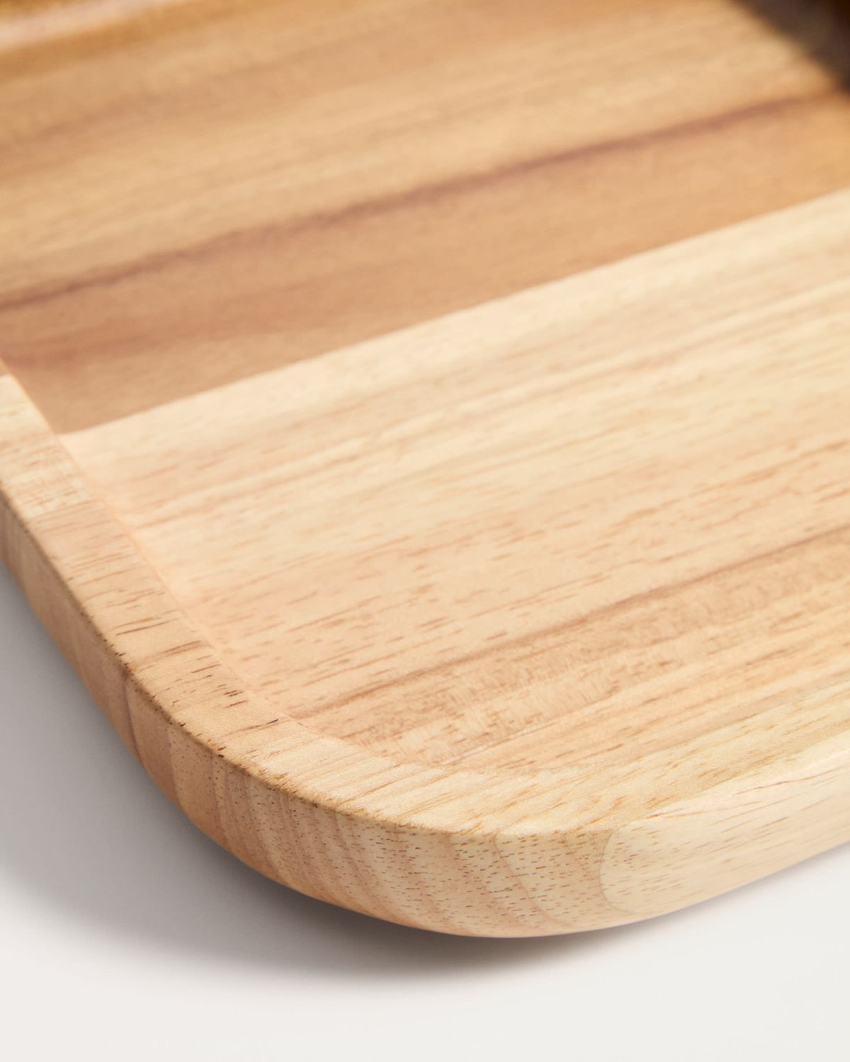 Bandeja Milvara de madera de acacia y madera de caucho 28 x 23 cm FSC 100%