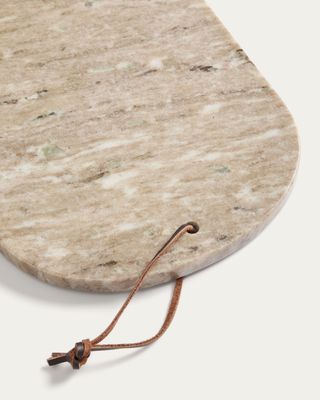 Tabla de servir Nolvet de mármol beige 30 x 23 cm