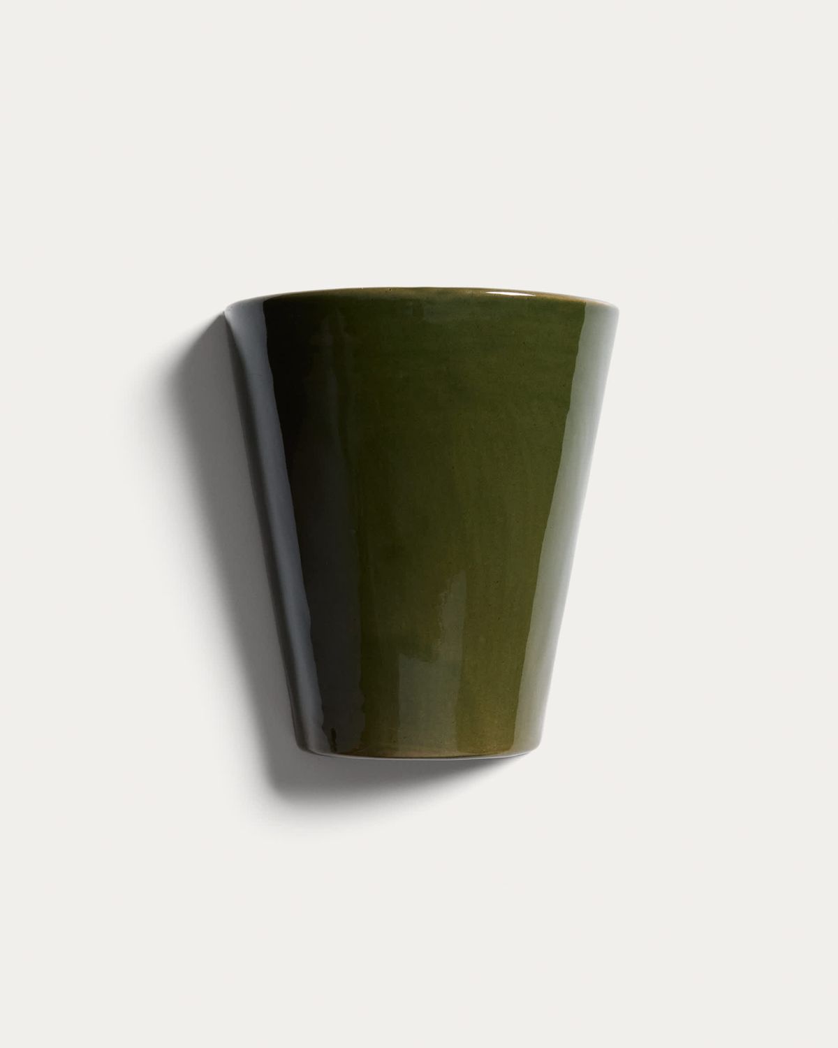 Aplique de pared Ceren de cerámica verde 21 cm