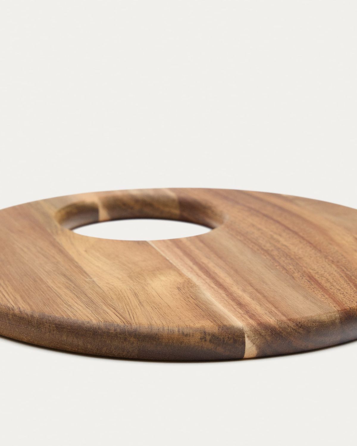 Tabla de servir redonda pequeña Klot de madera de acacia FSC 100%