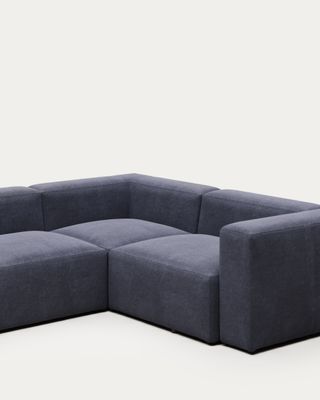 Sofá rinconero Blok 4 plazas azul 320 x 230 cm / 230 x 320 cm cm FR