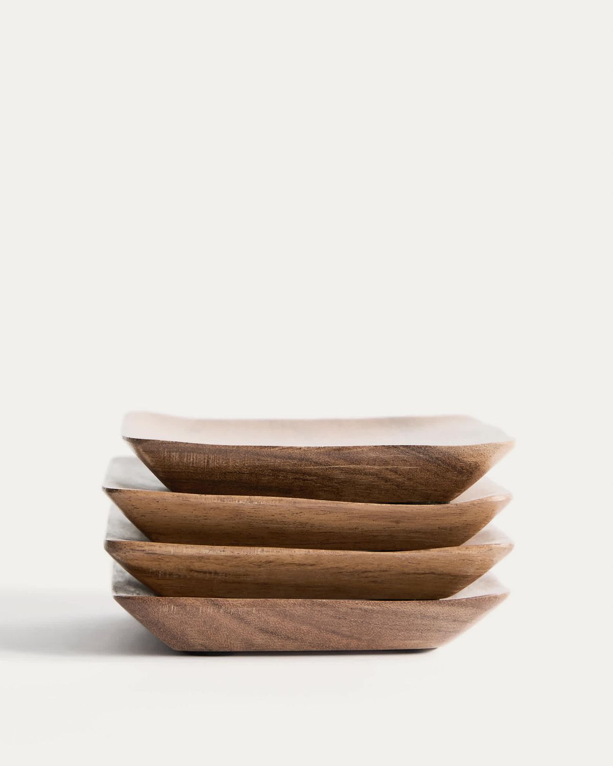 Set Rovin de 4 posavasos de madera de acacia