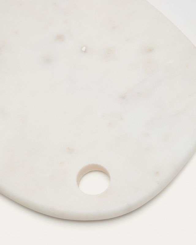 Tabla de servir Odar de mármol blanco