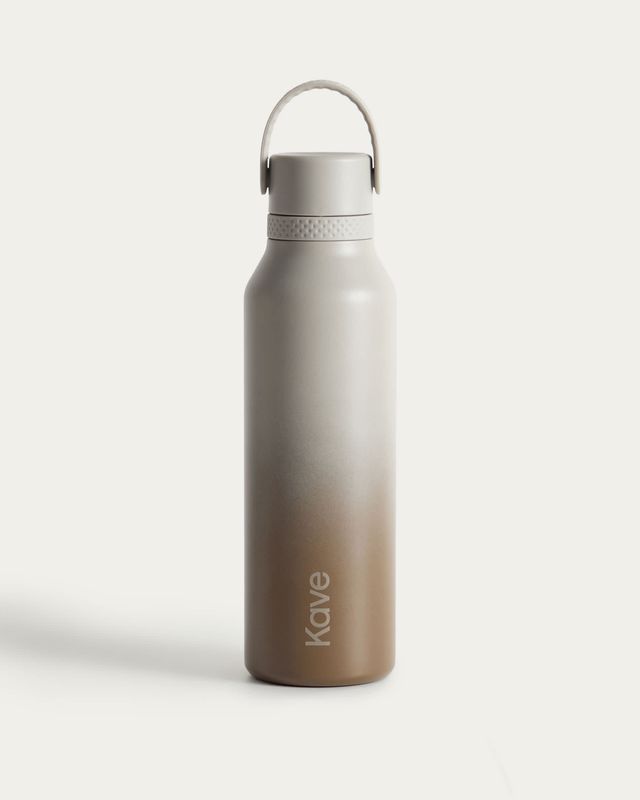 Botella térmica Aika beige y marrón 600 ml