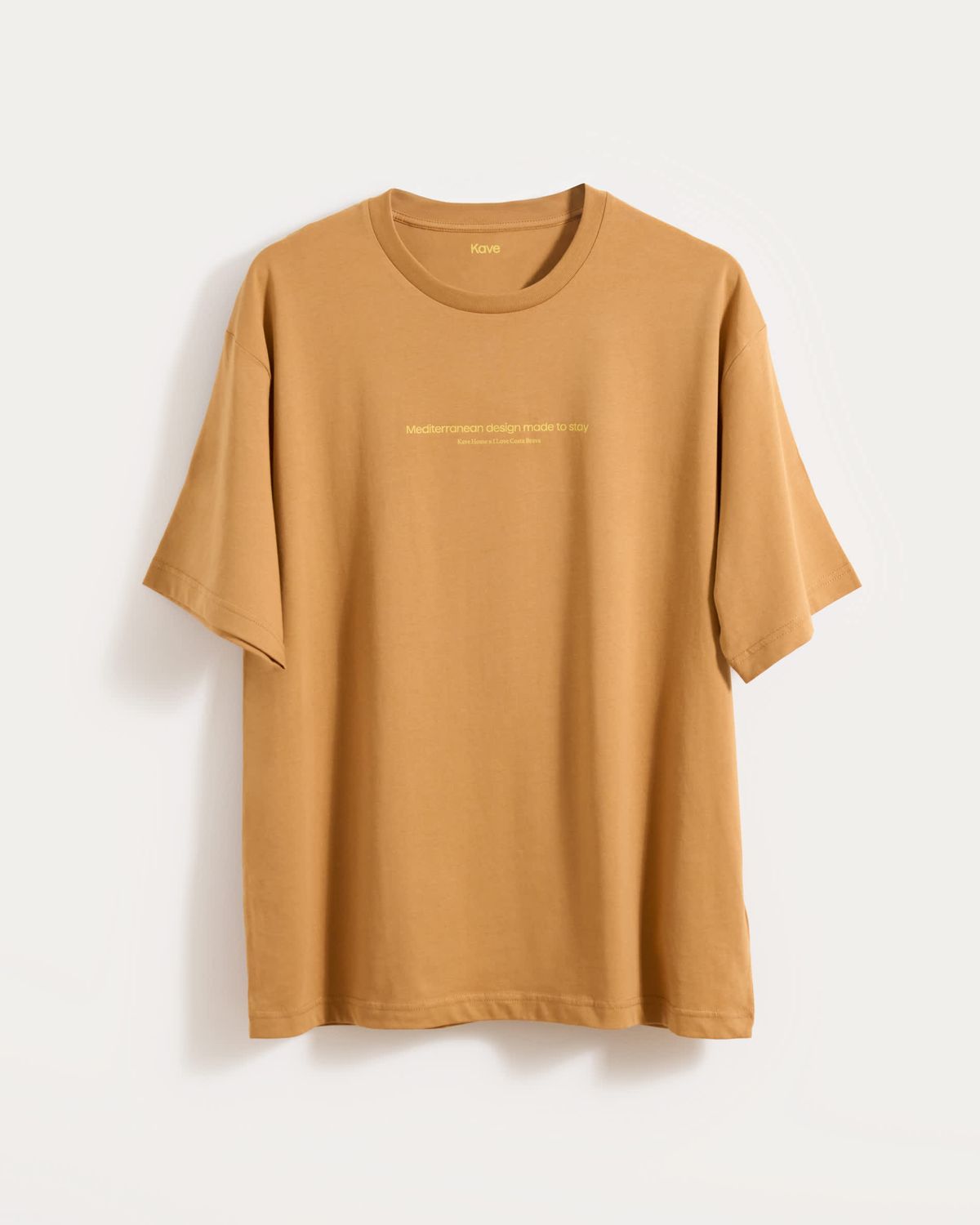 Camiseta unisex I Love Costa Brava x Kave Home de algodón orgánico color beige talla S