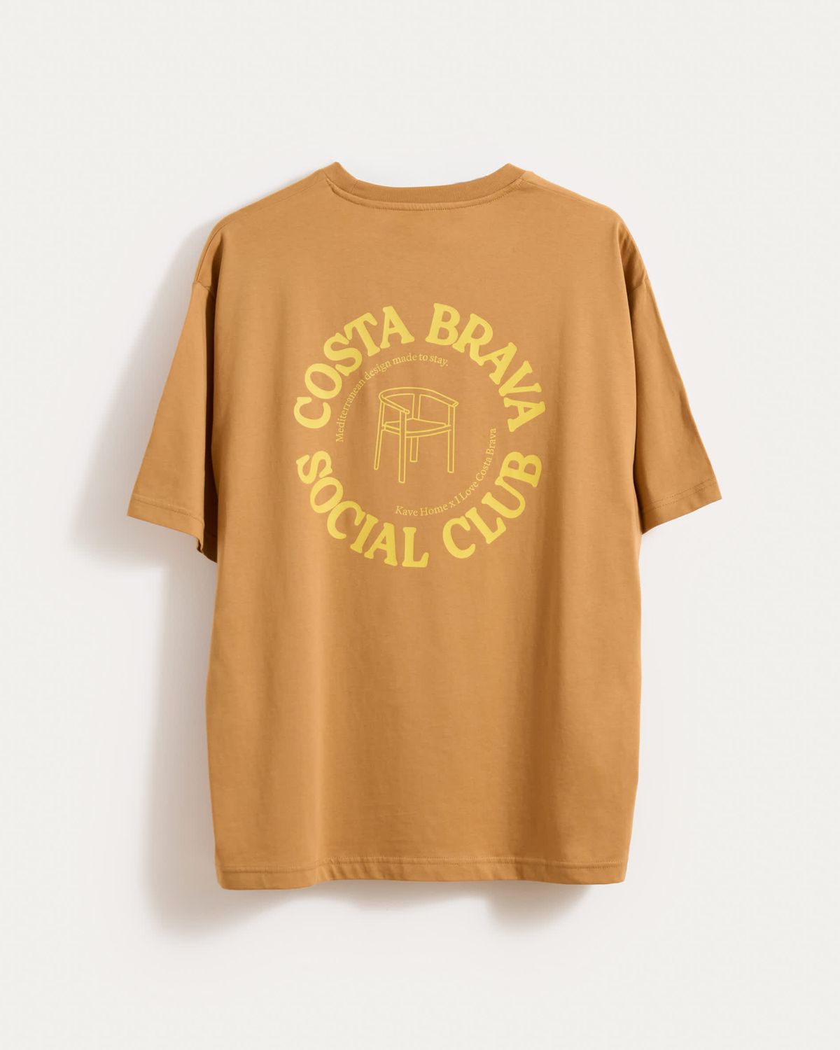 Camiseta unisex I Love Costa Brava x Kave Home de algodón orgánico color beige talla S