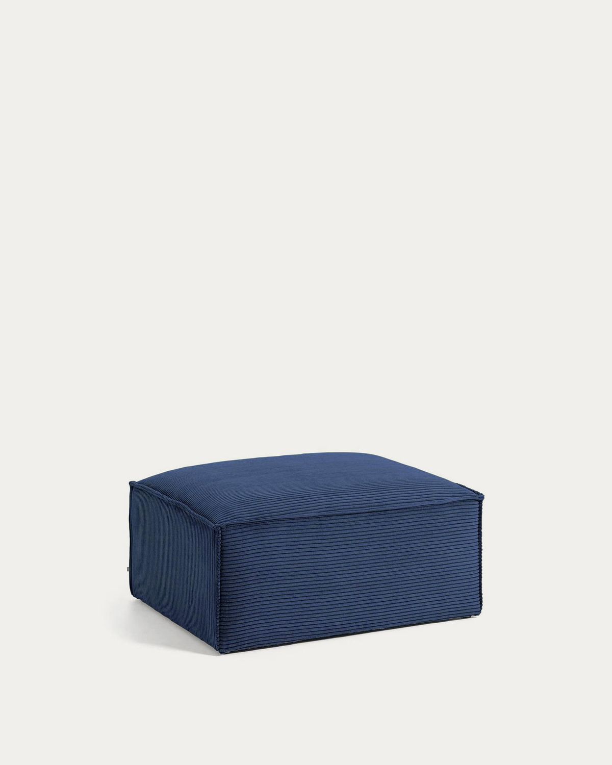 Reposapiés Blok retardante de fuego de pana gruesa azul 90 x 74 cm FSC Mix Credit