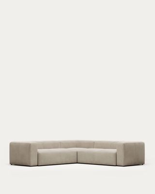 Sofá rinconero Blok 4 plazas beige 290 x 290 cm FR