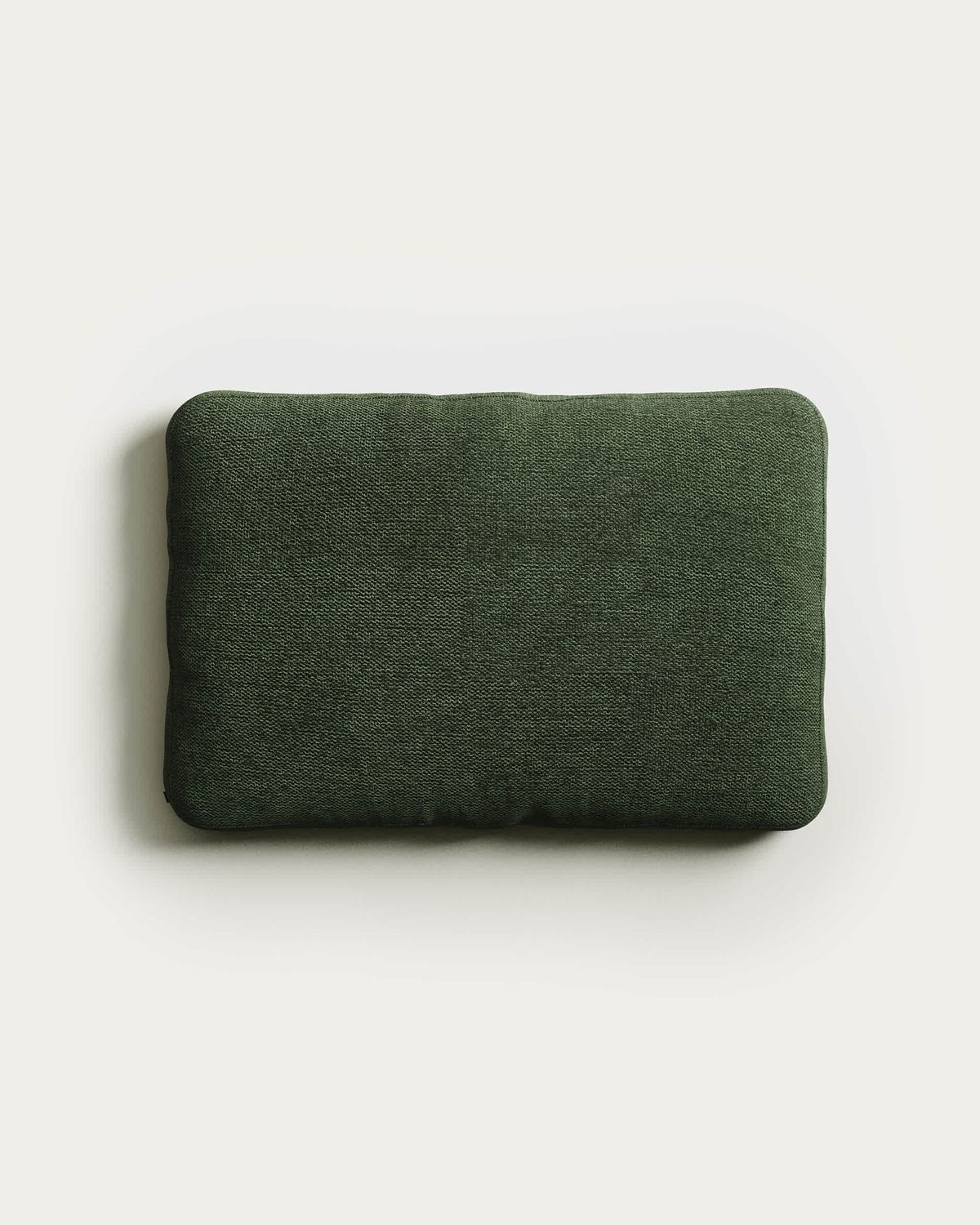Cojín Blok retardante de fuego de chenilla verde 40 x 60 cm