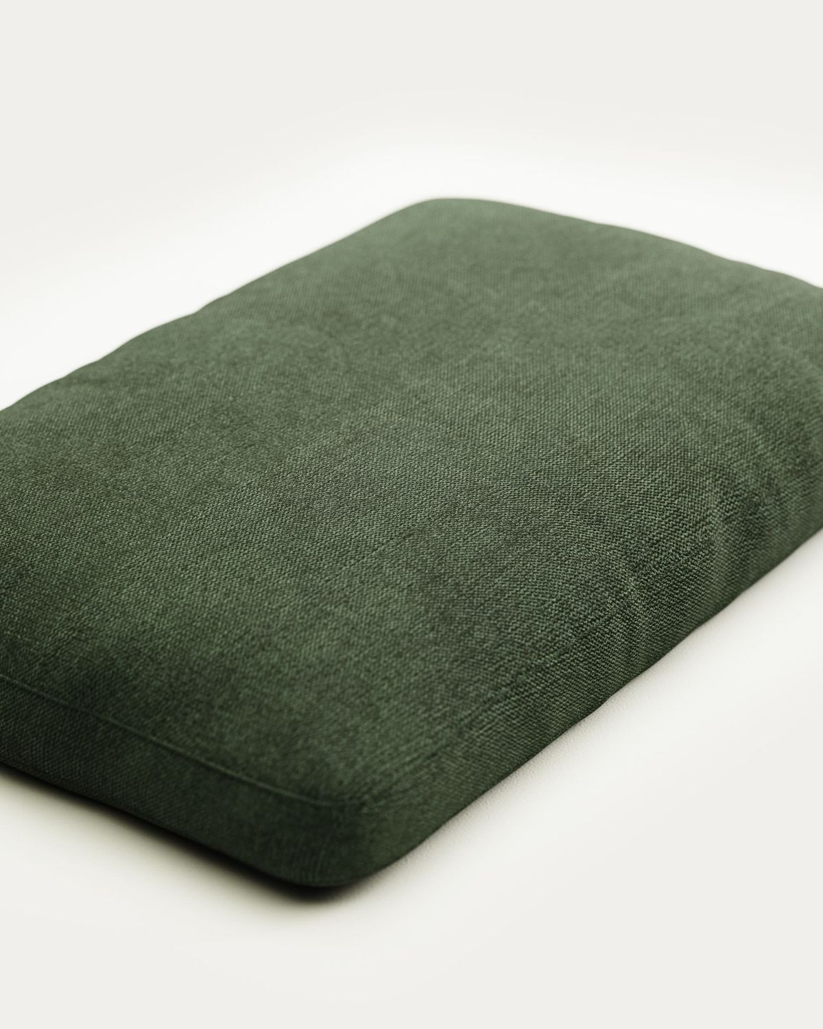 Cojín Blok retardante de fuego de chenilla verde 40 x 60 cm