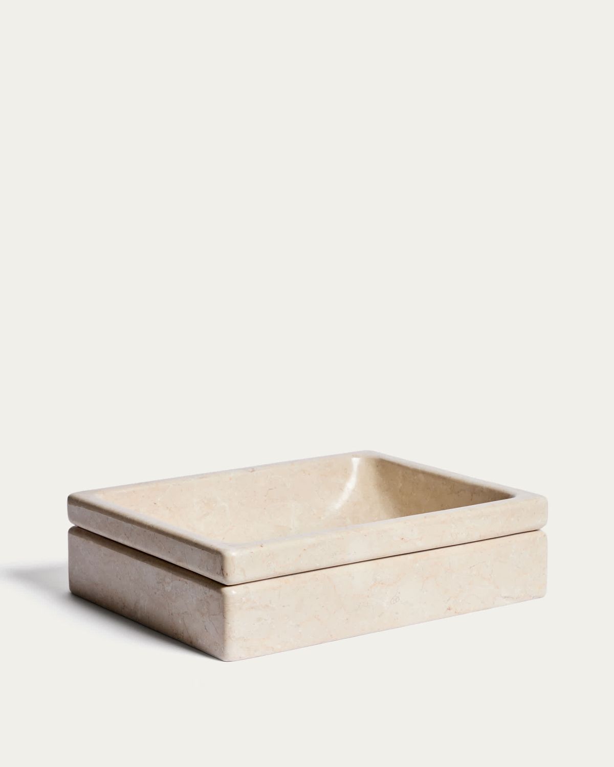 Lavabo encimera Dalven de mármol beige 45 x 35 cm