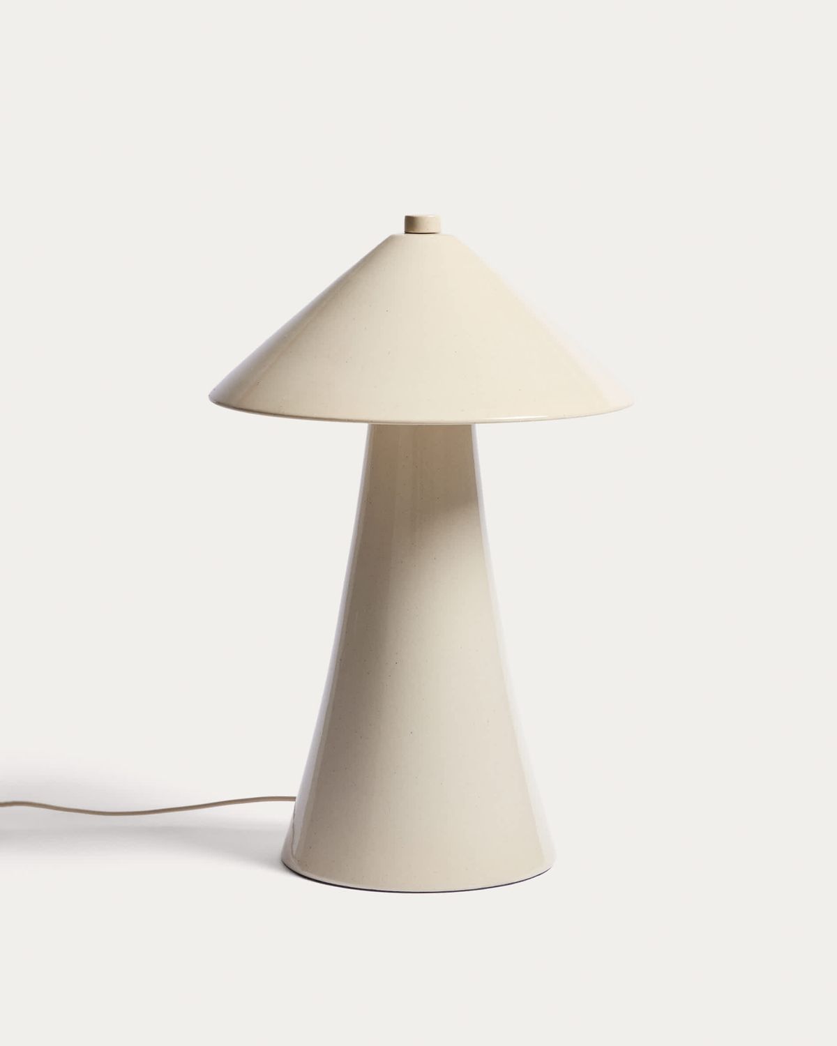 Lámpara de mesa Ceren de cerámica beige 54 cm