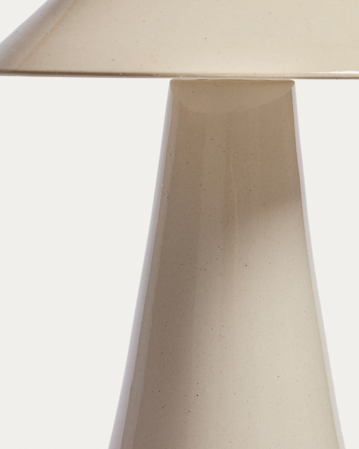 Lámpara de mesa Ceren de cerámica beige 54 cm
