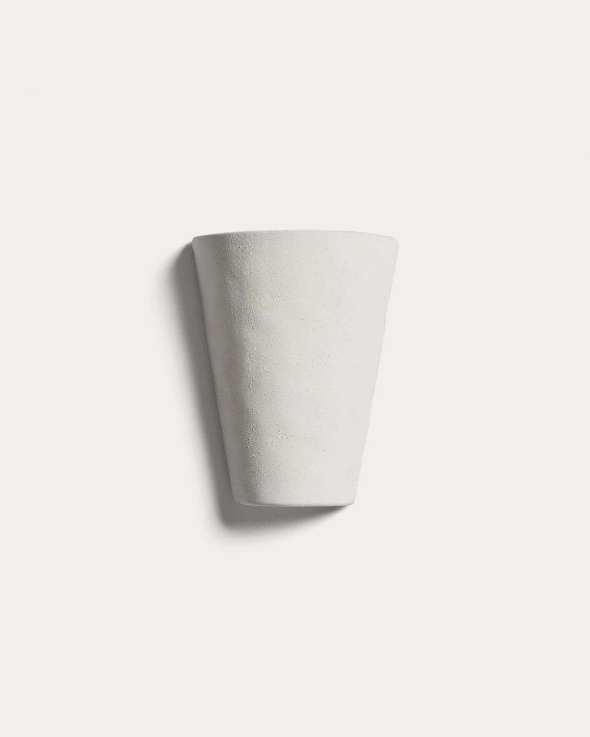Aplique de pared Ceren de cerámica blanco 13 cm