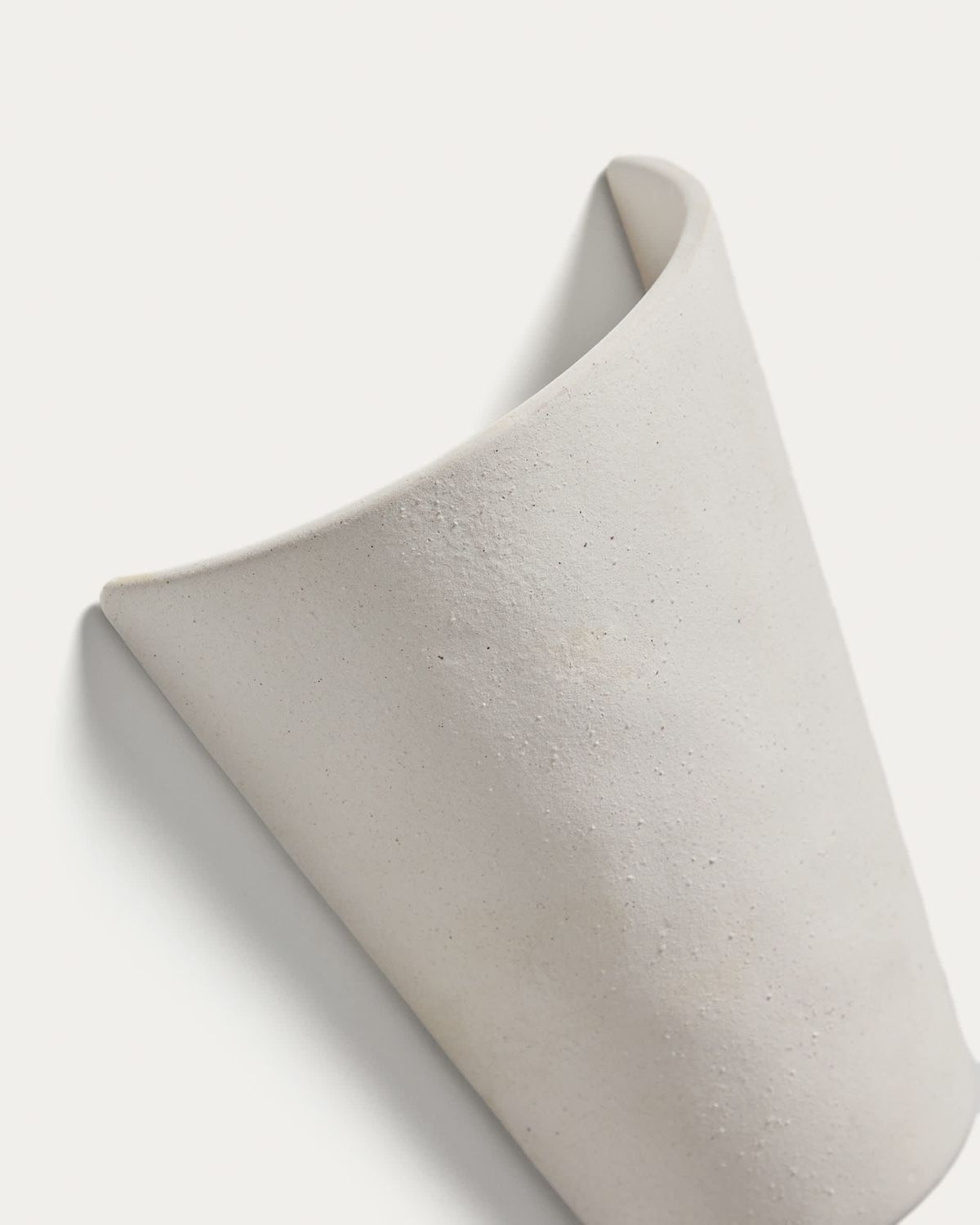 Aplique de pared Ceren de cerámica blanco 13 cm