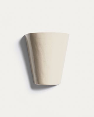 Aplique de pared Ceren de cerámica beige 21 cm Aplique de pared Ceren de cerámica beige 21 cm