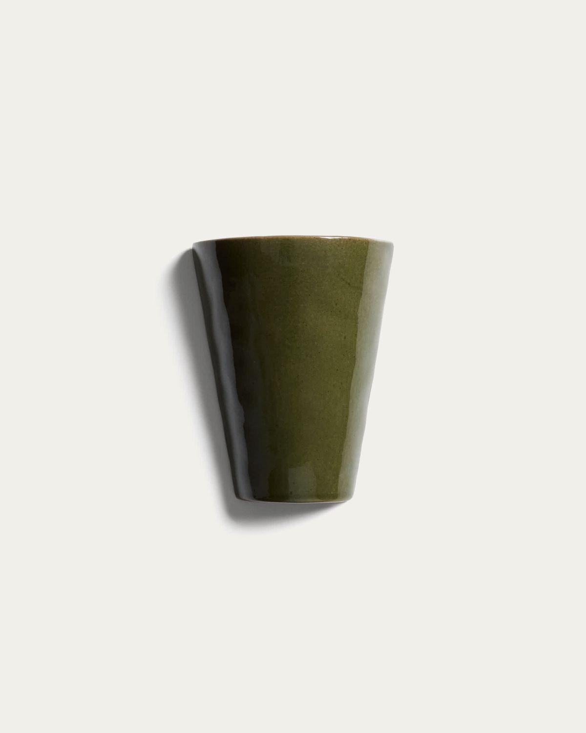 Aplique de pared Ceren de cerámica verde 13 cm