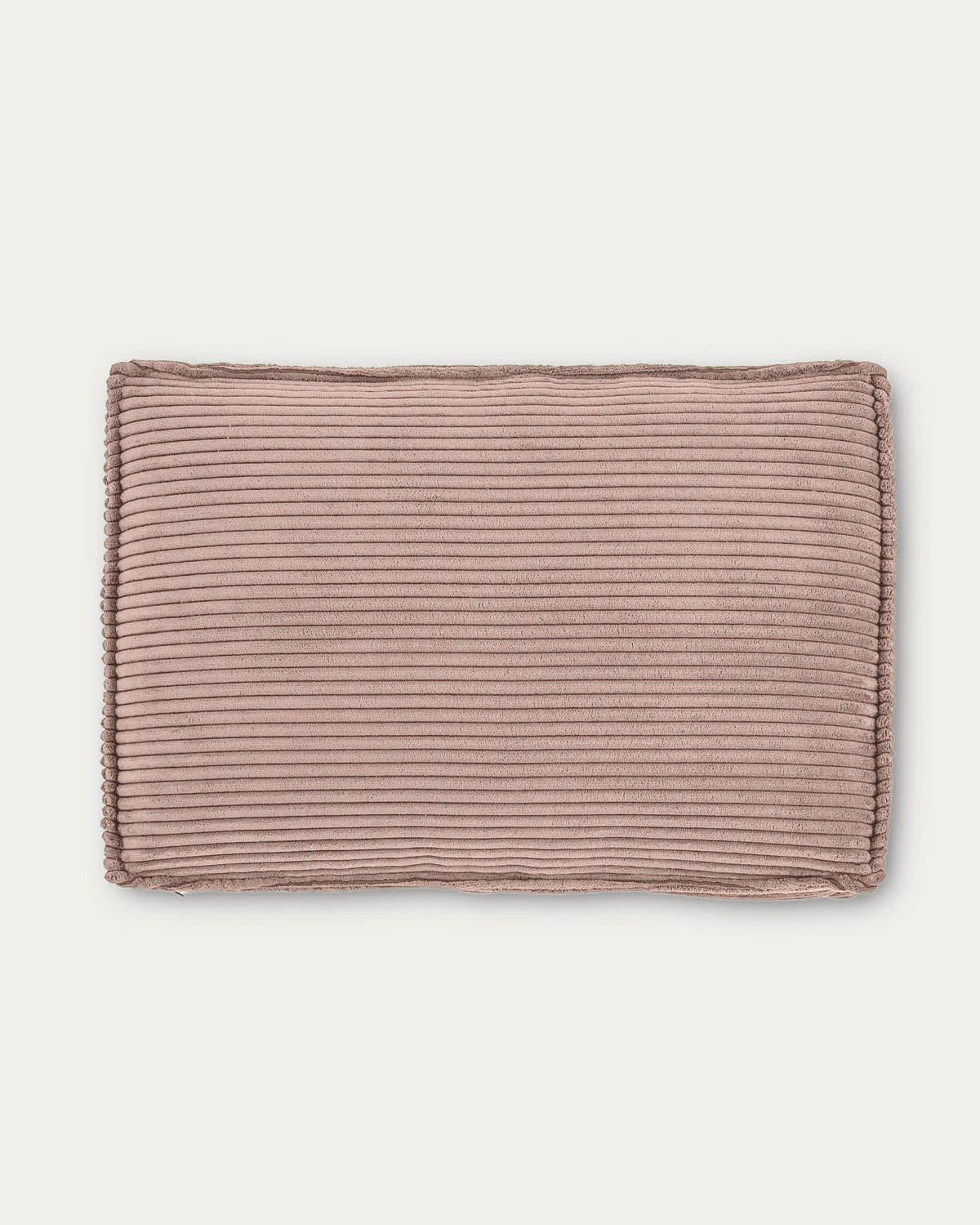 Cojín Blok retardante de fuego de pana gruesa rosa 40 x 60 cm