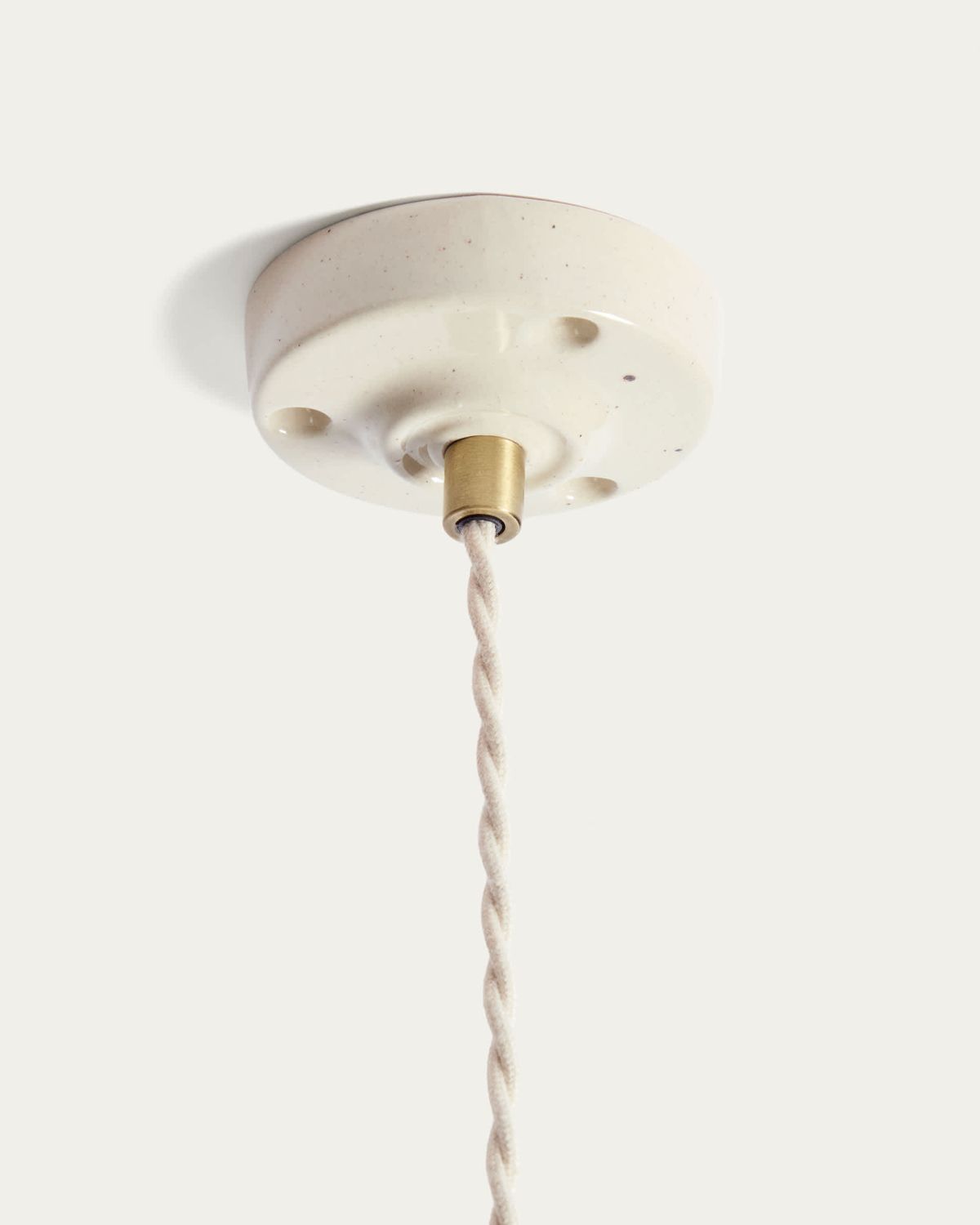 Lámpara de techo Ceren de cerámica beige