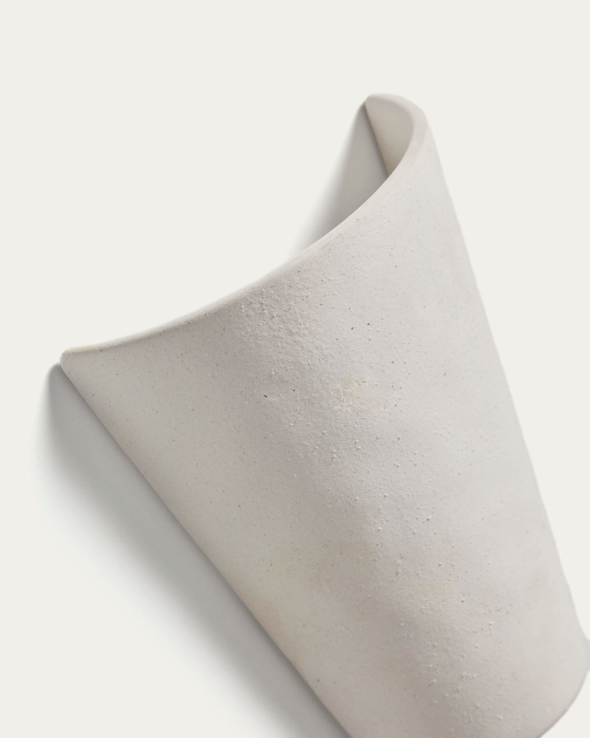 Aplique de pared Ceren de cerámica blanco 21 cm