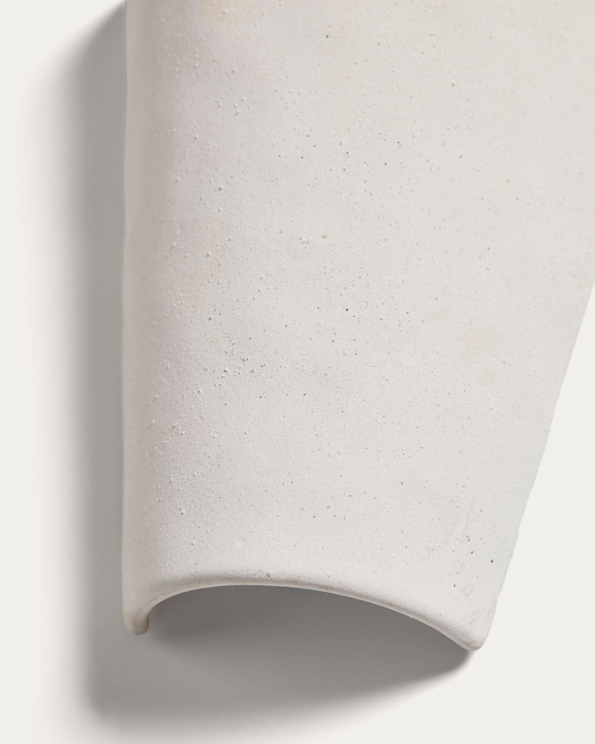 Aplique de pared Ceren de cerámica blanco 21 cm