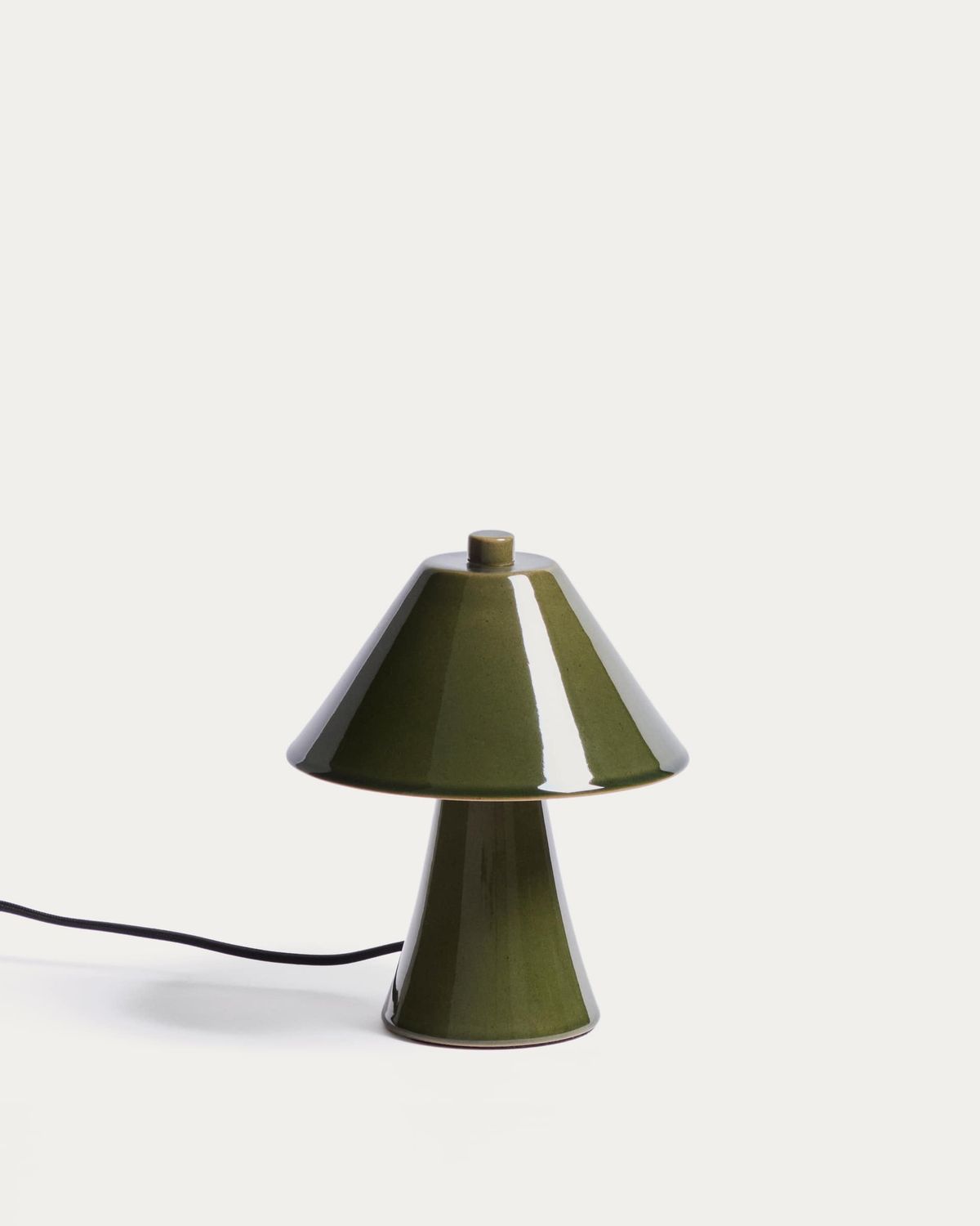 Lámpara de mesa Ceren de cerámica verde 21 cm