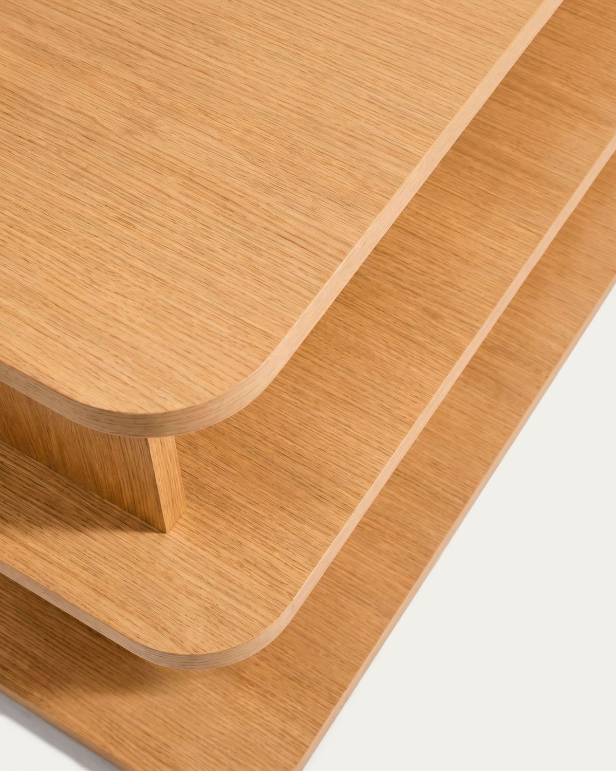 Estantería Aduma de chapa de roble acabado tono natural FSC 100% 100 x 65 cm