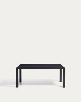 Mesa extensible Erisia de madera maciza de roble con acabado ebonizado 180 (230) x 90 cm FSC 100% Mesa extensible Erisia de madera maciza de roble con acabado ebonizado 180 (230) x 90 cm FSC 100%