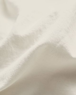Funda nórdica Sirale 100% algodón satén acabado lavado blanco para cama de 150/160 cm
