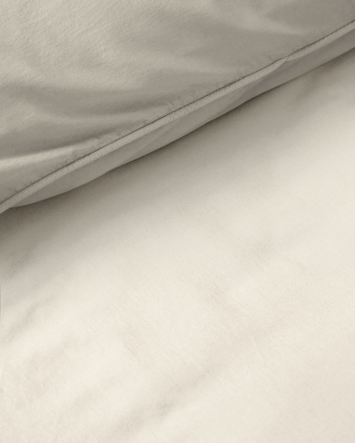 Funda nórdica Sirale 100% algodón satén acabado lavado blanco para cama de 150/160 cm