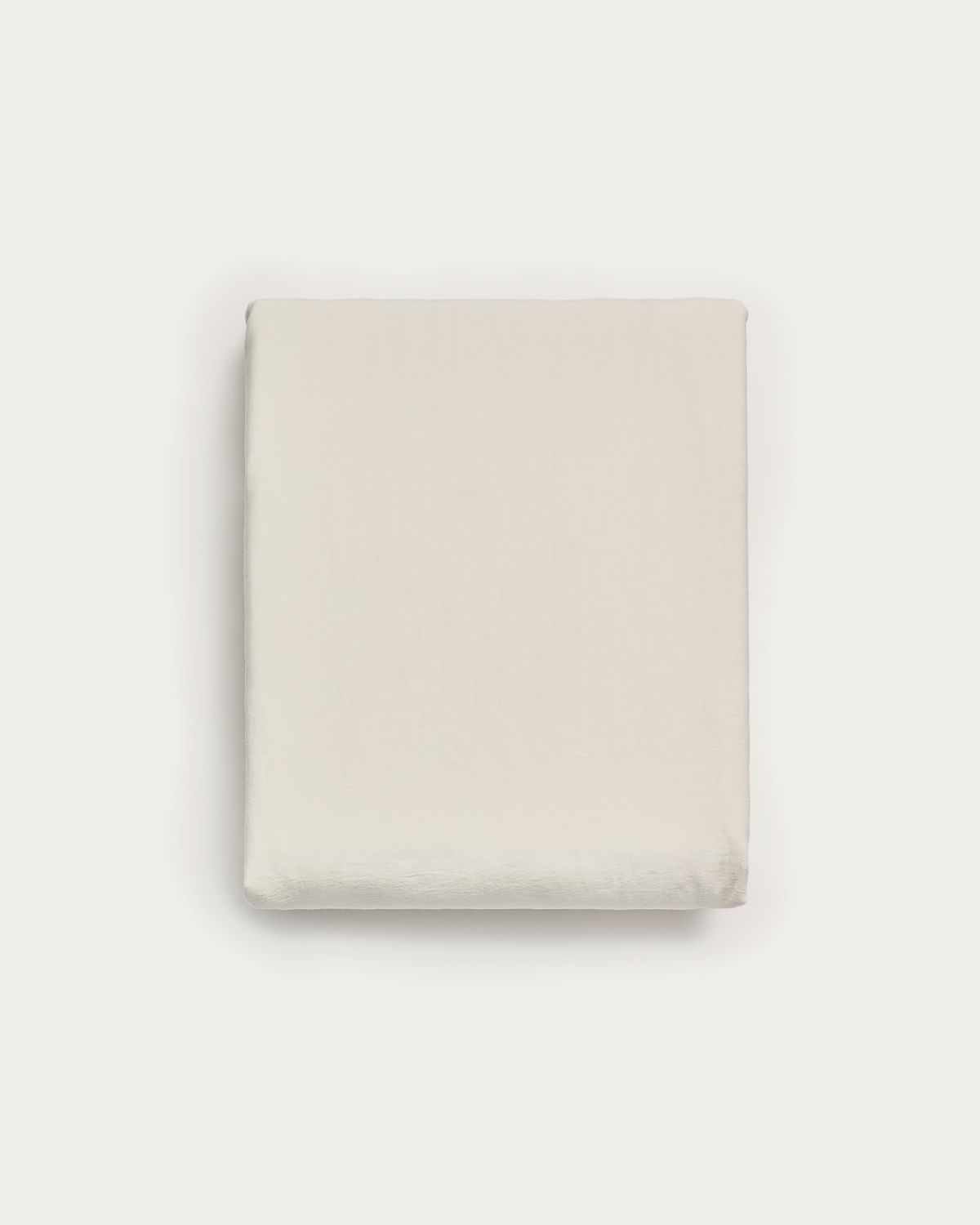 Funda nórdica Sirale 100% algodón satén acabado lavado blanco para cama de 150/160 cm