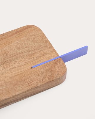 Tabla de servir Zairin de madera de acacia FSC 100% y metal lila