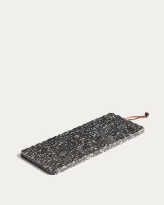 Tabla de servir Arlena de granito gris oscuro 38 x 15 cm