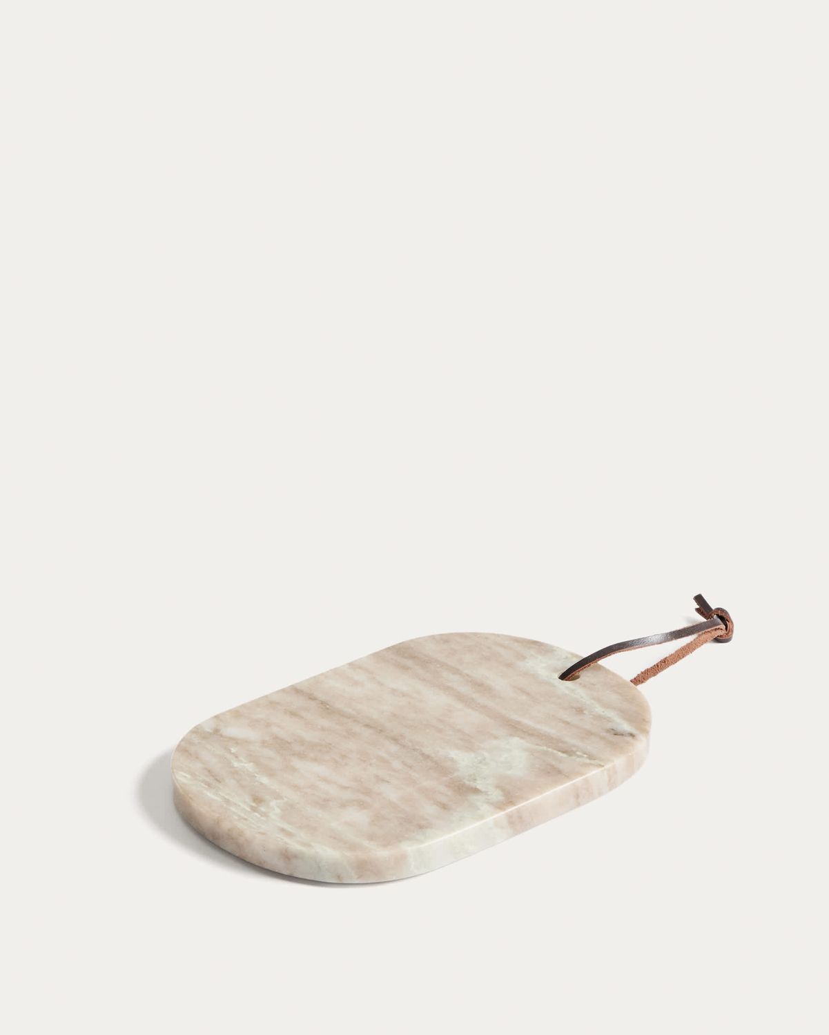 Tabla de servir Nolvet de mármol beige 23 x 15 cm